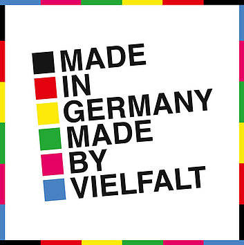 Logo der Kampagne Made in Germany - Made by Vielfalt